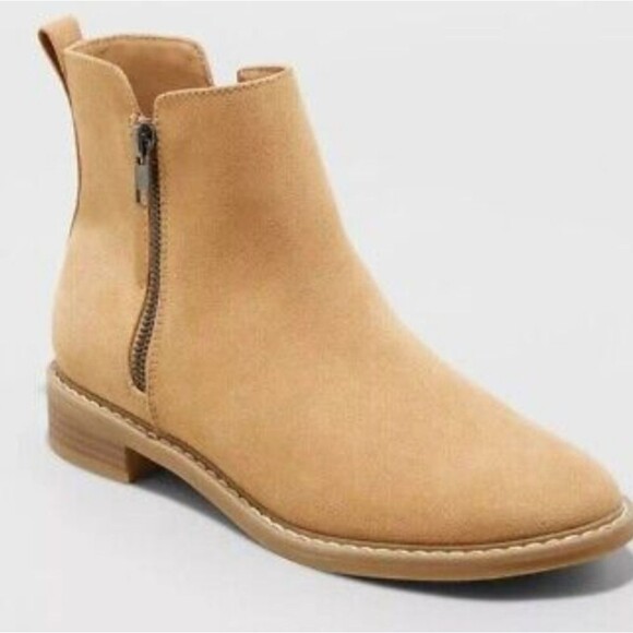 Womens Brenna Boots Universal Thread Tan 7 Tan Ankle Bootie target winter boho - Picture 2 of 16